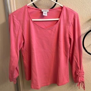 Long sleeve V-neck top